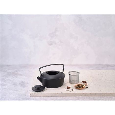 Cosy & Trendy Théière en fonte "Charlie" 0,71l-Noir-Tous feux dont induction (1/3)