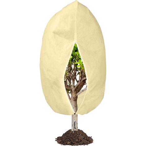 1 Sac protection plantes, fermeture éclair, cordon de serrage, anti-gel, palmiers, oliviers, extérieur (1/5)