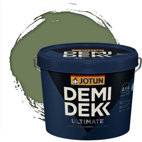 Peinture Bois - DEMI DEKK ULTIMATE - Satinée - RAL 6011 - 3L - Extérieur/Intérieur (1/2)