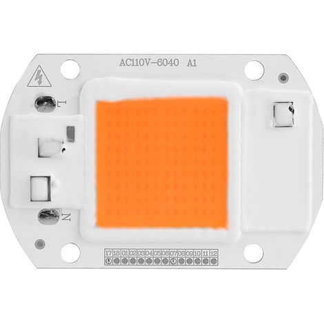 Lampe de Culture LED Plein Spectre Puce COB pour Plante Jardin Hydroponie 110V 20W (1/5)
