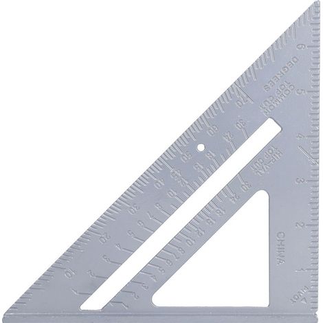 Équerre Triangle Aluminium Épaisse 7in 45°/90° pour Mesures Bois et Artisanat (1/5)