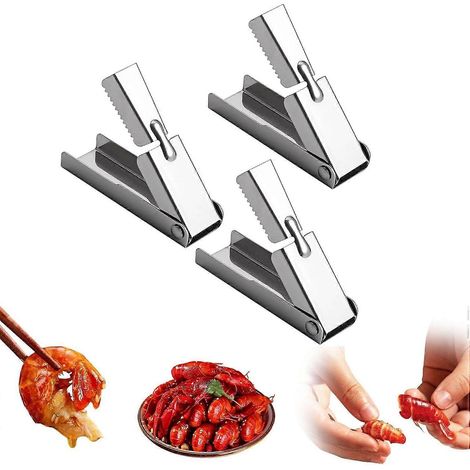 Éplucheur d'écrevisses en acier inoxydable - Outil pour décortiquer les homards et les crevettes, poignée ergonomique pour la cuisine (1/5)
