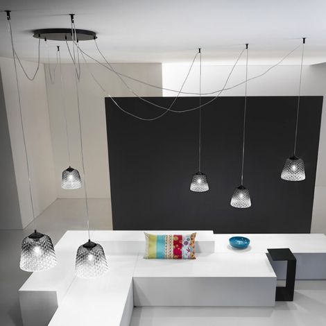 Lampadario led gea luce alice bt/6n1 gsobl11n6 msr/pn6 v/pn6 e27 led lampada soffitto