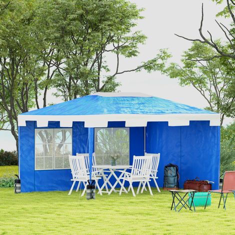 Sandsäcke für Pavillons, 4er-Set, 48 kg, ohne Sand, mit Fixierriemen, wetterfest, Schwarz