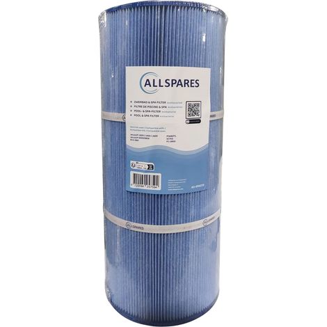 AllSpares Waterfilter voor Whirlpool/Spa geschikt voor Jacuzzi serie J300 / J400 / J500 / 6000383A (antibacterieel) (Ø172x394mm)