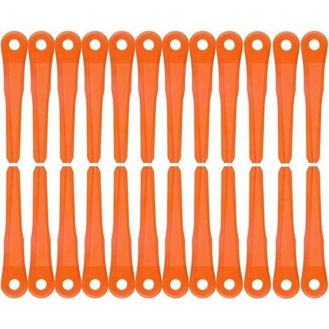 Lot de 40 lames de rechange pour Stihl 6-2, 6-3, 7-3, 28-2, 48-2 Coupe Bordure, couteaux en plastique 400 2007 1000 (1/5)