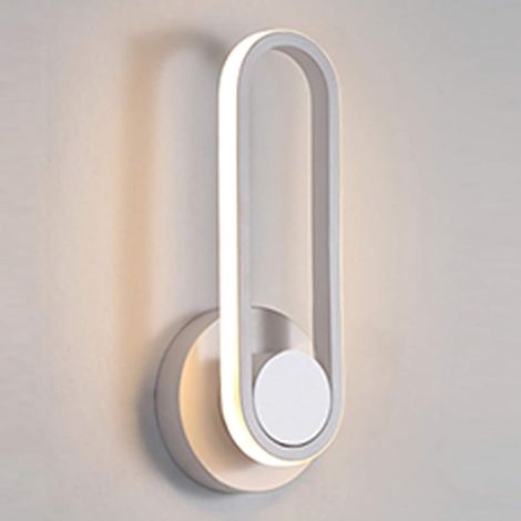 TRADE SHOP - Applique Da Parete Led 13w Ovale Verticale Orientabile Bianco Luce Naturale 50322 - (1/5)
