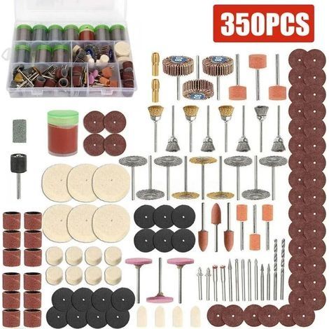 Outil abrasif pour Dremel, outil rotatif, ponçage, meulage, raffiné, lame de scie, tambour de ponçage, roue de polissage en laine (1/5)