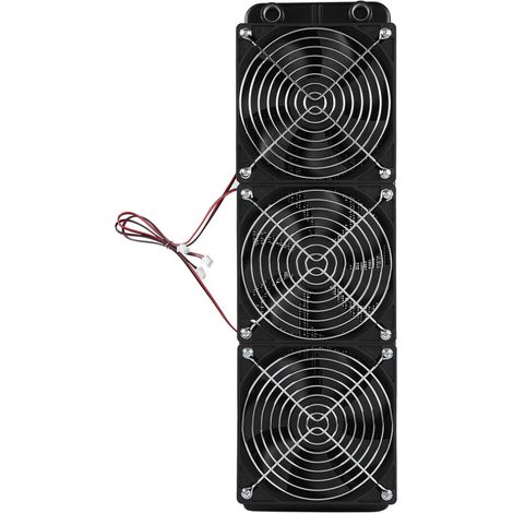 Wärmetauscher-Kühler aus reinem Aluminium, G1/4-Gewinde mit 18 Rohren, mit Belüftungs- und Kühlventilator, geeignet zum Austausch von Solarwechselrichterlüftern, Kühlschränken und für industrielle Anw