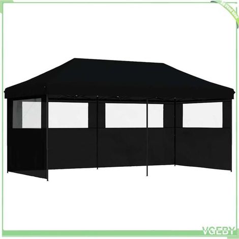 Tente de réception pliable - FAFEICY - 4004950 - 3 parois latérales avec fenêtres - Toit Oxford PVC - Cadre acier enduit poudre (1/5)