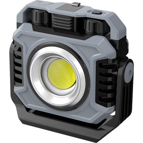 Faro da lavoro COB da 1500 lm, ricaricabile, magnetico, con regolazione continua dell'intensità luminosa, pieghevole a 360°, impermeabile, ideale per campeggio, garage e riparazioni auto. (1/5)