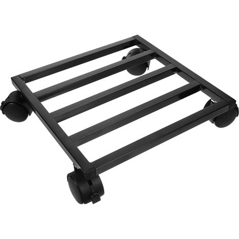Support à Plantes en Fer 25 CM avec roulettes Mobiles Base Carrée Robuste pour Pots Lourds Support Roulant Polyvalent Intérieur et Extérieur (1/5)