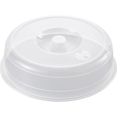 Couvercle Micro-ondes - 23 Cm - Ouverture Vapeur - Compatible Toutes Marques Micro-ondes - Plastique Sans Bpa - 1 Pièce (1/5)