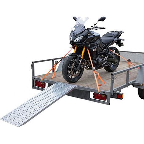 Motorradrampe 3m - Breite 300mm - Ladehöhe 810-905mm - bis 1000kg Traglast pro Paar bei Achsenabstand 1250mm - als Einzelstück verkauft - M040B3/HS/30U/MT