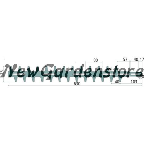 Lama tagliasiepi bilaterale interna esterna compatibile STIHL 13271133