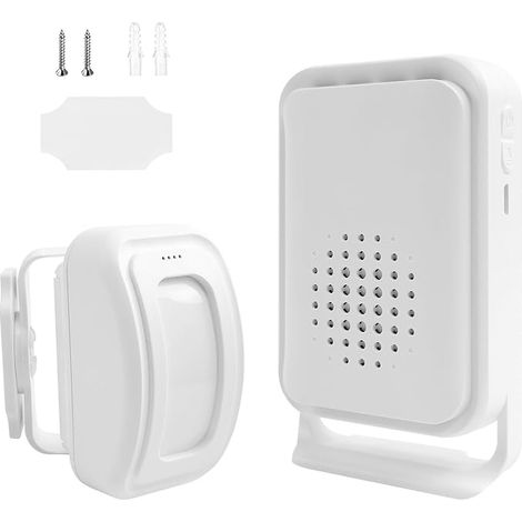 Passage Detector, Motion Detector Alarm, Wireless Outdoor Detector Alarm, Doorbell Entrance Shop, Wireless Home Alarm, Door Alarm (1/5)