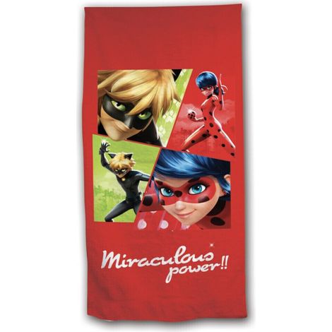 Serviette de plage - Miraculous Ladybug - -Power II- - 70x140 cm (1/3)