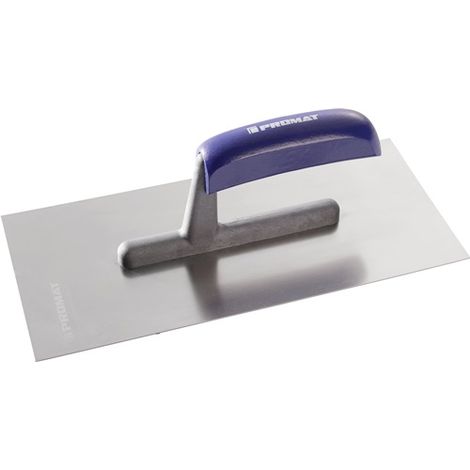 Glättekelle L.280mm B.130mm rostfrei,m.H-Heft VA S.0,7mm PROMAT (1/2)