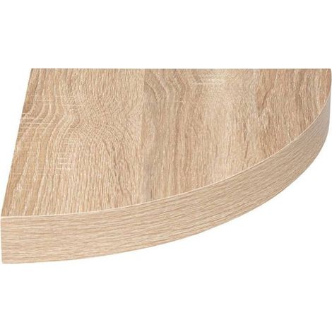 - étagère d angle \" \" effet chêne naturel