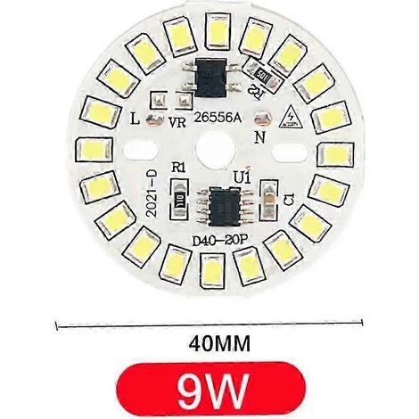 Ampoule LED 220 V à corps circulaire pour spots encastrés et projecteurs (1/5)