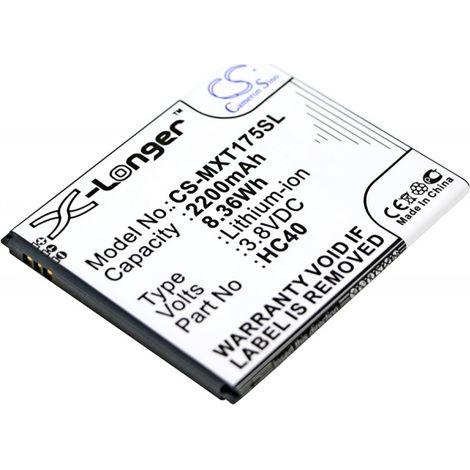 batería smartphone Motorola hc40 ion de litio 2350mAh