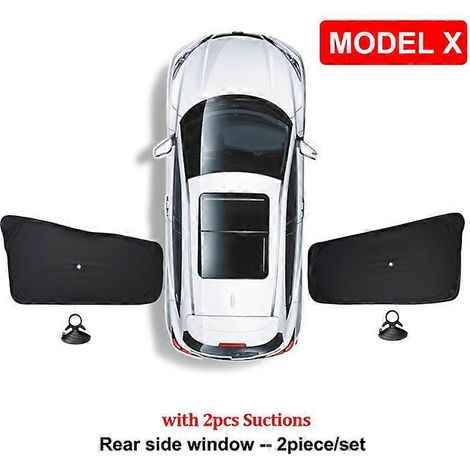 Pare-soleil de protection solaire amélioré avec ventouse pour vitre latérale arrière de Tesla Model 3 YSX 2021-2022 (1/5)