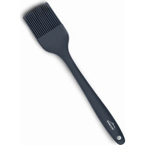 Lacor Spazzola da Cucina Grigia, Spazzola in Silicone, Utensili da Cucina, Manico Ergonomico, Antiaderente, Resistente alle alte Temperature, Lavabile in Lavastoviglie, Lunghezza 27.5 cm, 64465 (1/5)