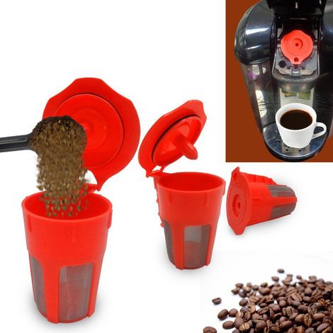 Lntyq Capsule de carafe K réutilisable, filtre à café rechargeable respectueux de l'environnement, compatible avec les cafetières 2.0 K-Carafe K200 K300 K400 K500 Series (1/5)
