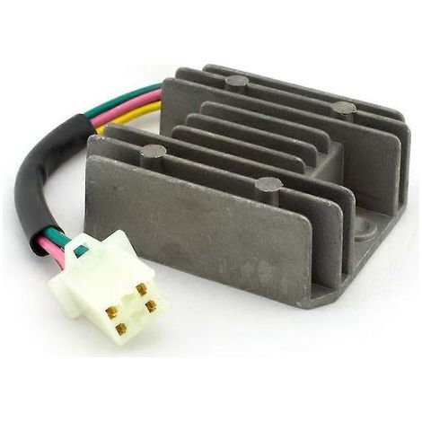 Régulateur-redresseur universel 12 V CC à 4 fils, double alternance, pour motos, quads et VTT (1/4)