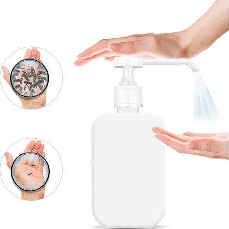 500 ml transparente, nachfüllbare PP-Sprühflasche für flüssige Reinigungsmittel/Desinfektionsmittel mit Sprühdüse – für Zuhause/Hotel/Restaurant