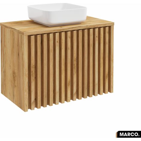 Meuble sous vasque - version portes MARCO OAK 80 x 56 x 45 cm (1/4)