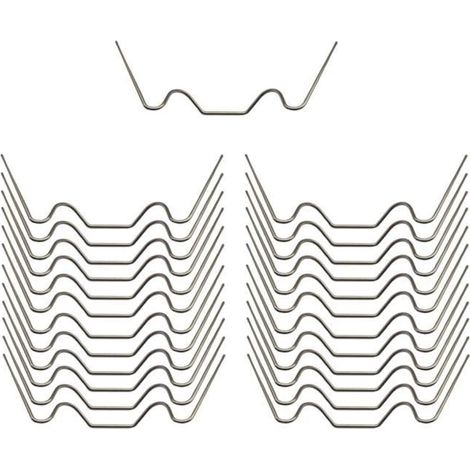 Gewächshaus-Verglasungsclips, Modell W – Edelstahl 304 – 100 Stück – Rostfrei (1/4)