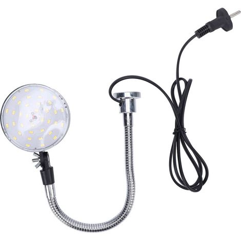 Lampada bianca da 15W 1500lm 6500k con collo regolabile a 360 gradi, ideale per torni CNC, fresatrici, banchi da lavoro e officine industriali (1/5)