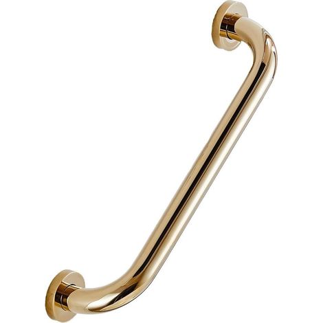 Vergoldete Haltegriffe für Dusche, Badewanne und WC, 30 cm, aus massivem Messing für zusätzliche, verdeckte Sicherheit (1/5)