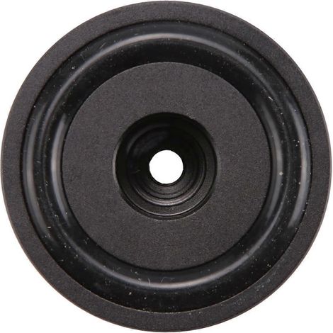 4 Stück 40 x 20 mm Aluminium HiFi-Verstärker-Lautsprecher-Isolationsständer (Schwarz)