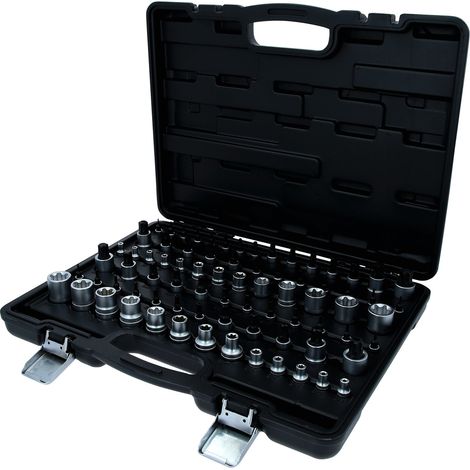 KS TOOLS 1/4"+3/8"+1/2" Juego de llaves de vaso Torx, 77 pzs. - 911.0077 (1/5)