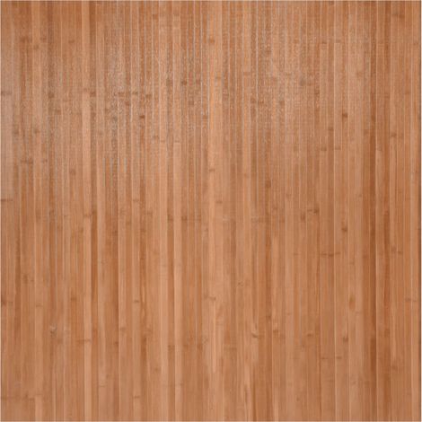 Tapis de sol,Tapis rectangulaire naturel 100x100 cm bambou CFW703400 (1/5)
