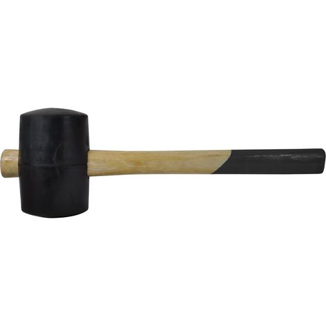SW-Stahl 50701L marteau en caoutchouc 250 g I marteau en caoutchouc léger manche en bois I marteau pour la réparation de meubles