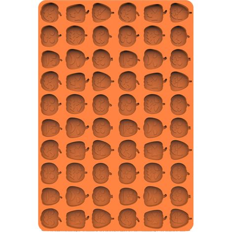 6 pièces Moule à pâtisserie, silicone antiadhésif, résistant à la chaleur et au froid, pour biscuits, chocolat, pudding, bonbons (1/5)