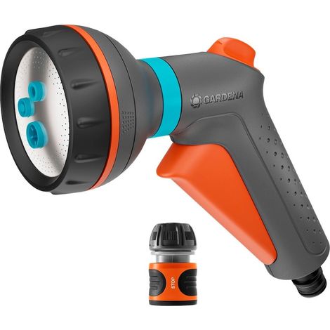 Pistola a spruzzo multiuso – Classica – 4 ugelli – Connettore Aquastop incluso GARDENA