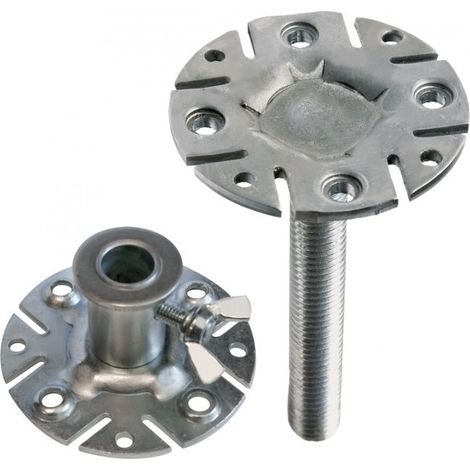 Piher – Pied pour montage fixe – Acier – Trous pour fixation bois ou métal – Système à ressort pour précision – 34039 (1/3)