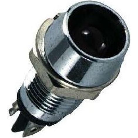 Mini Voyant LED Rouge - Chrome