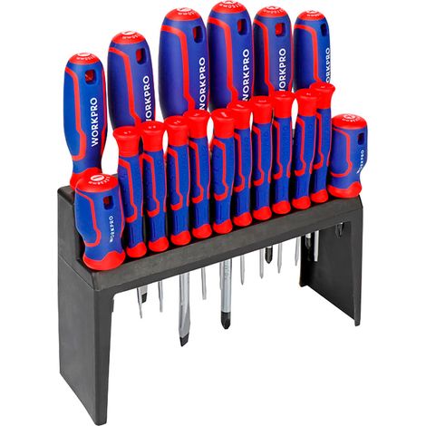 Jeu De Tournevis Workpro Kit Complet 18 Pièces Polyvalent - Workpro