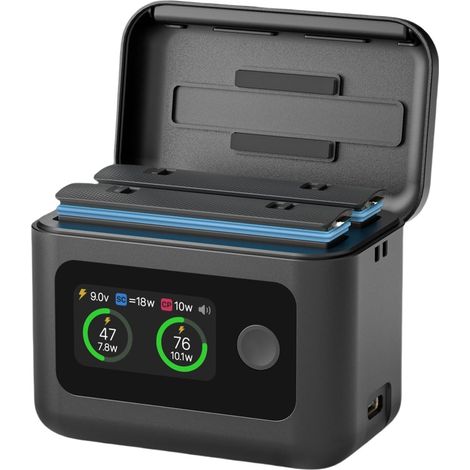 Hub de Charge pour X5, 27 W avec écran LED pour Batterie X5, avec câble de Charge de Type C, Rechange Chargeur, hub de Chargeur Intelligent bidirectionnel pour X5 (1/5)