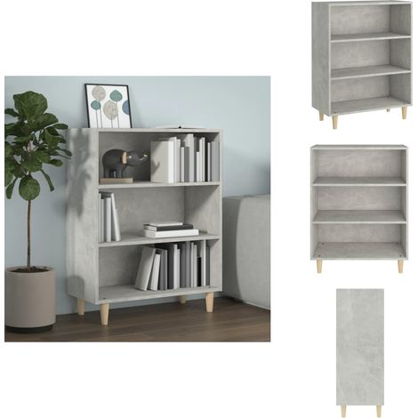 Buffet Gris béton 69,5x32,5x90 cm Bois d'ingénierie - Buffet Gris - Meuble Rangement - Armoire Moderne - Mobilier Salon - Décoration Intérieur (1/5)