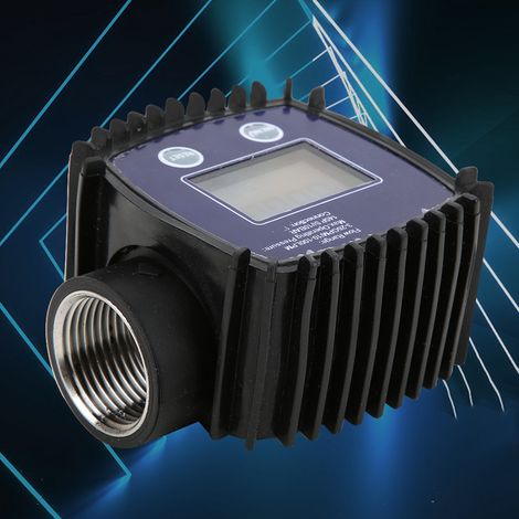 Débitmètre K25 à filetage femelle 1 pouce, affichage numérique, capteur de débit d'eau/liquide, 10-100 L/min (1/5)