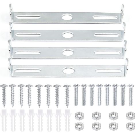Supports de fixation pour luminaires - Conviennent aux plafonniers, lustres et installations d'éclairage extérieur, 55 mm, lot de 4 (1/4)