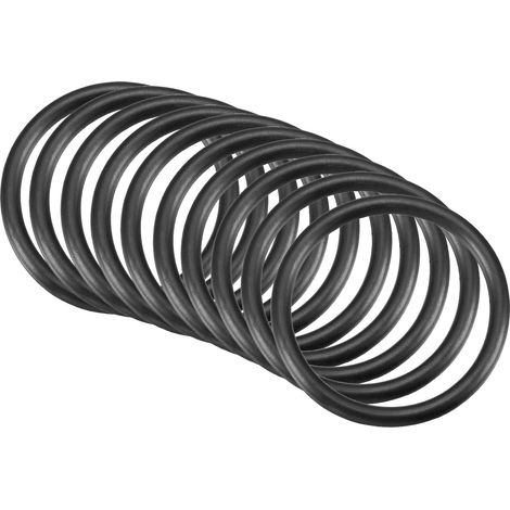 36x30x3mm Nitrile Rubber O-Rings 10 Pieces Round Black (1/5)