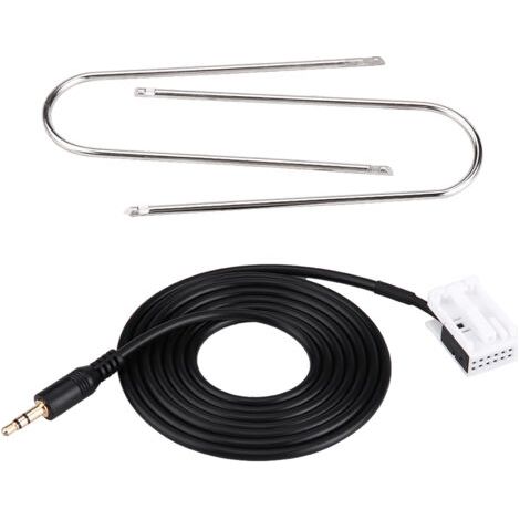 BUNTHAUS Câble auxiliaire AUX pour autoradio avec outils de démontage pour Peugeot 307, 308, 407, C2, C5 et Citroën (1/5)