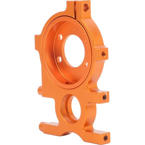 Support moteur RC avec vis, support moteur en alliage d'aluminium pour voiture RC ZD Racing 1/8, couleur orange (1/5)